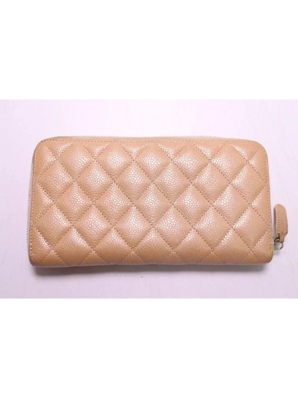 Chanel 20 Quilted Caviar Leather Wallet